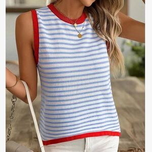 Boho modern chic sweater tank top